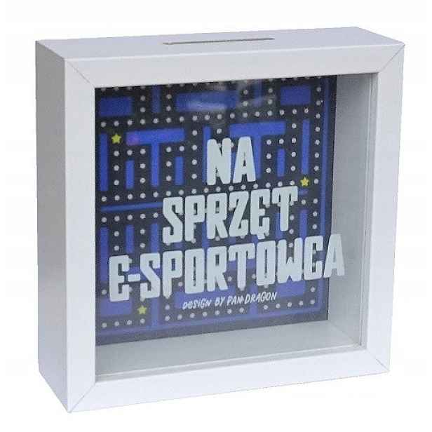 Dárek pro Chlapce, prostorná Pokladnička, rámeček pro E-sportovce, barevný, Velký