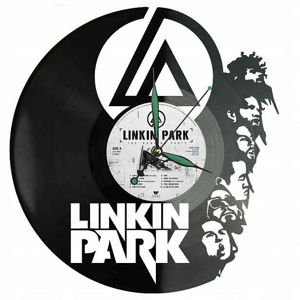 Linkin Park Dekorativní Nástěnné Hodiny, Moderní Vinylová Deska
