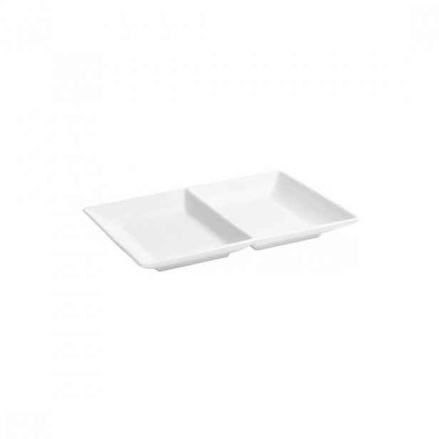 Servírovací talíř se 2 přihrádkami, porcelán, 20 × 13 cm, "Ming" - Vie