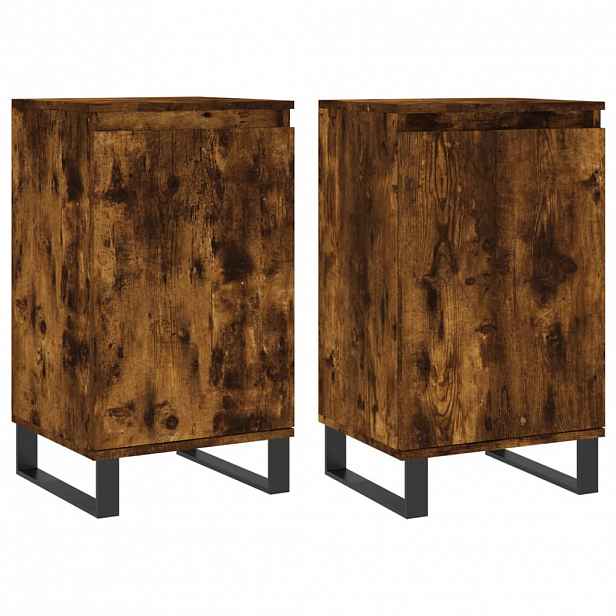 vidaXL Příborníky 2 ks kouřový dub 40 x 35 x 70 cm kompozitní dřevo