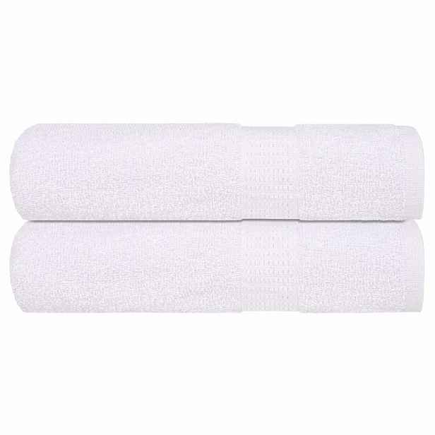 vidaXL Ručníky FROGN 2 ks bílé 100x150 cm 360 g/m²