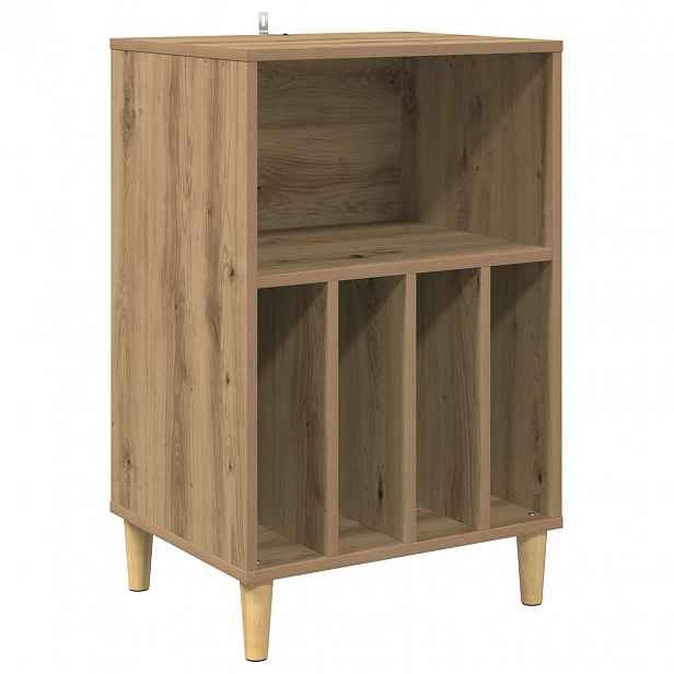 vidaXL Stojan na gramofon Dub artisan 47 x 39,5 x 74,5 cm