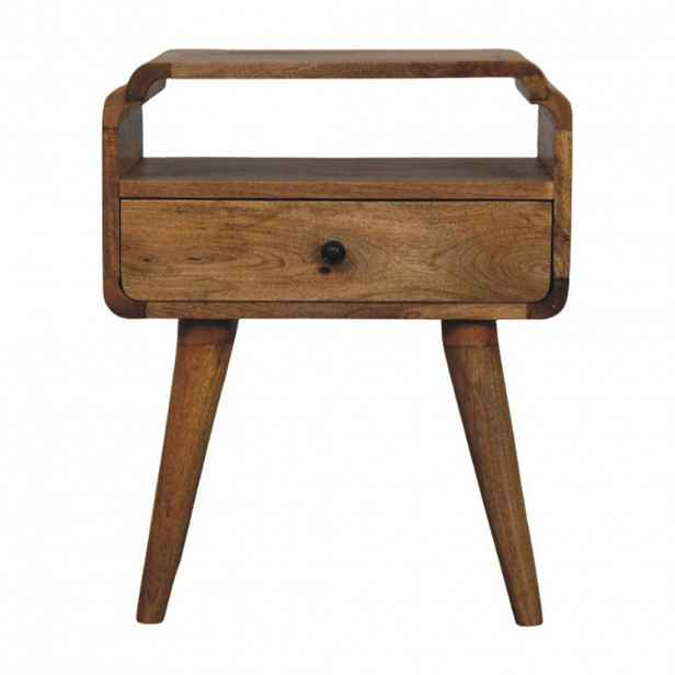 Artisan Furniture KOMODA dokončení z kaštanového dřeva, 3 zásuvky, tmavě hnědá