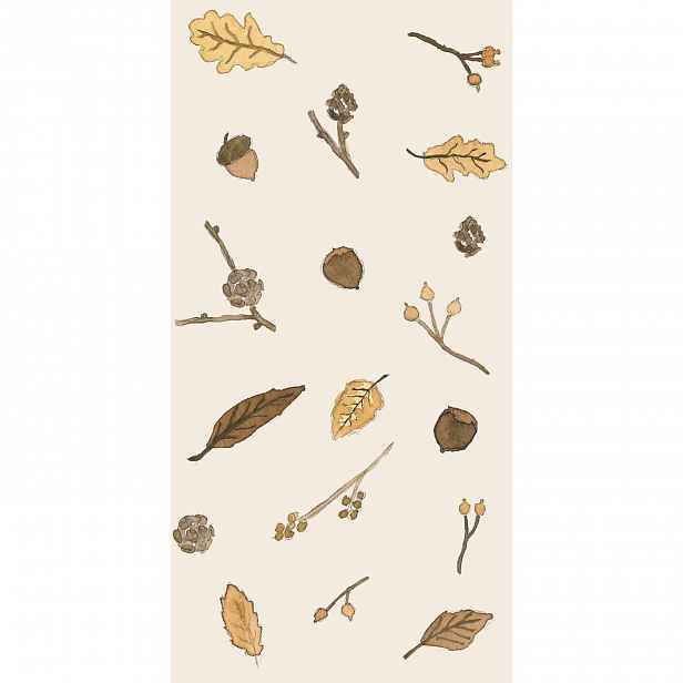 IB Laursen Servírovací ubrousky AUTUMN LEAVES 40x40 cm, 16 ks