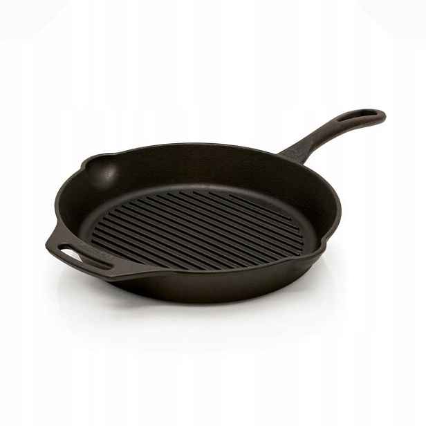 Petromax litinová grilovací pánev GP30-T 30 cm s rukojetí 3,8 kg preseasoned