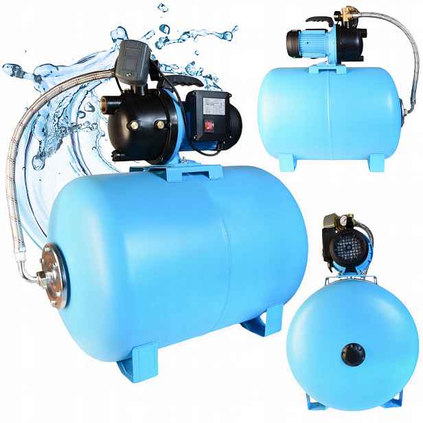 Pumpa Do Domu Pro Vodu Zahradní Hydrofor 80L Hydroforová sada 550W Výkonná
