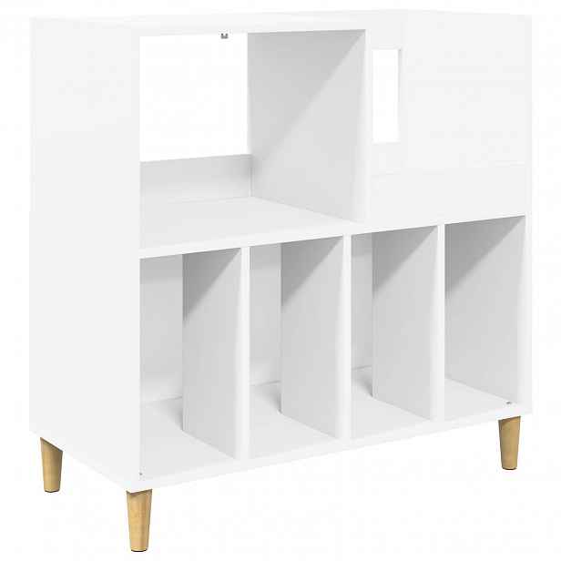 vidaXL Stojan na gramofon Bílá 82 x 39,5 x 82,5 cm Kompozitní dřevo