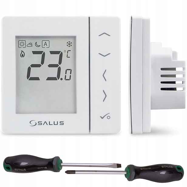 Drátový Podomítkový Regulátor Denní Teploty Bílý Salus VS35W