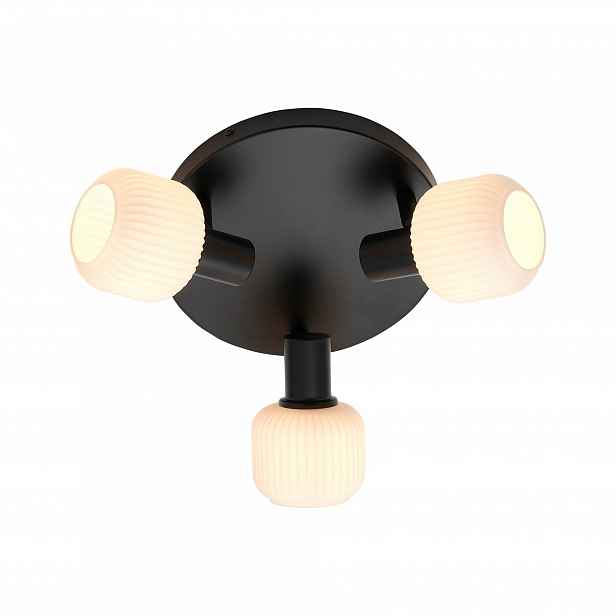 Spot Stropní reflektor Černý Kov Skleněný 3xE14 Nastavitelný Nordlux 10 cm