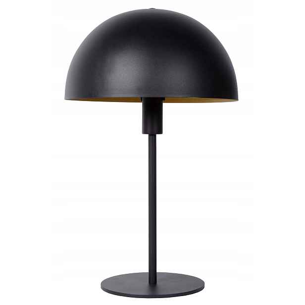 Stolní lampa černá zlatá eklektická do ložnice předsíně 40 cm Lucide