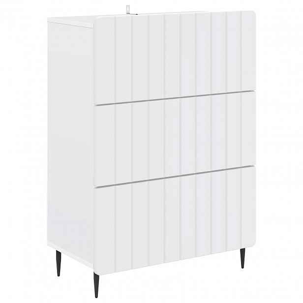 vidaXL Skříň se zásuvkami Bílá 66 x 34,5 x 92 cm Kompozitní dřevo