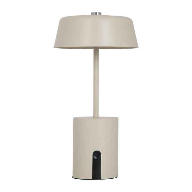 Béžová kovová LED stolní lampa (výška 22,5 cm) Elemental LED – Leitmotiv