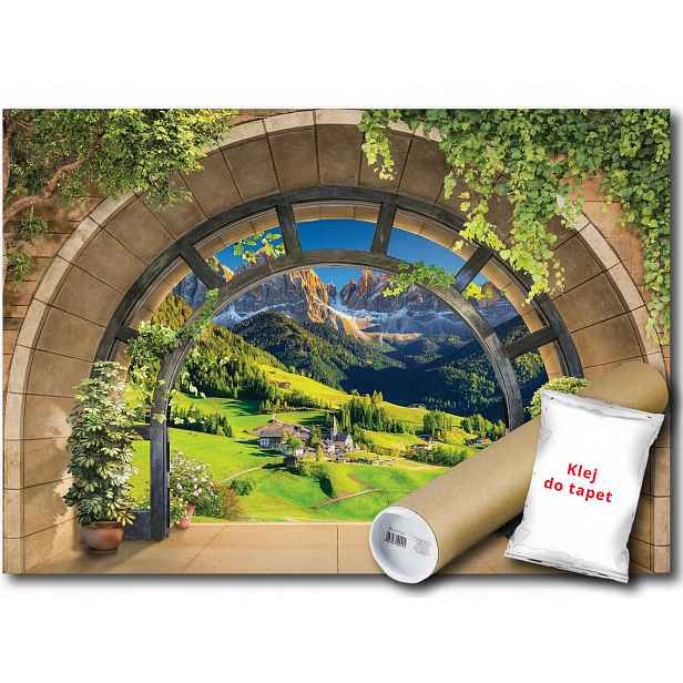 Fototapeta Flizelina Hory Alpy 3D Pohled 208x146