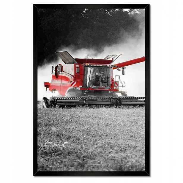 Plakáty v rámu 40x60 Červený traktor Žniva