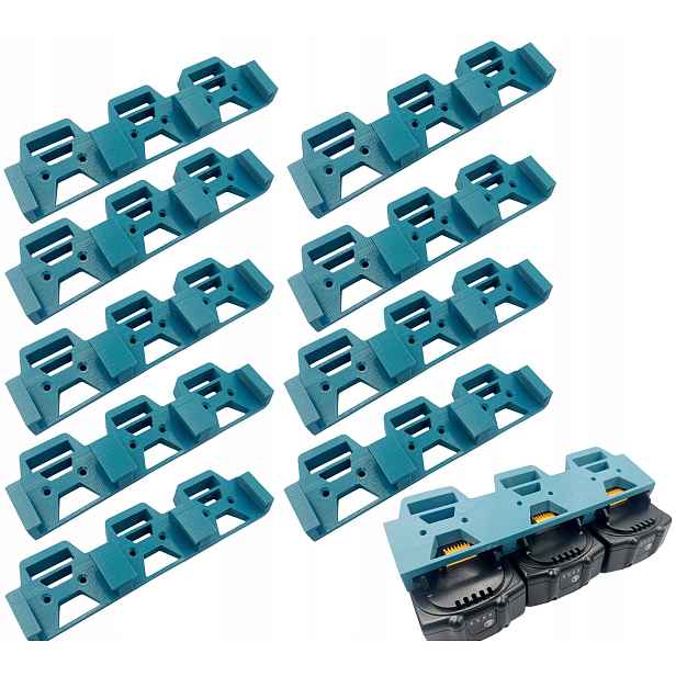 Trojitý držák na 3 baterie je vhodný pro Makita Lxt 18V mini 9ks