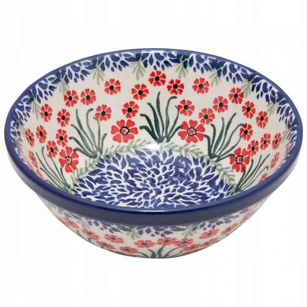 Miska na polévku Miska na müsli 17 cm Umělecká keramika Bolesławiec 1435