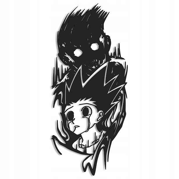 Dřevěný 3D obraz Anime Hunter X Hunter Gon Nástěnná Dekorace Dárek
