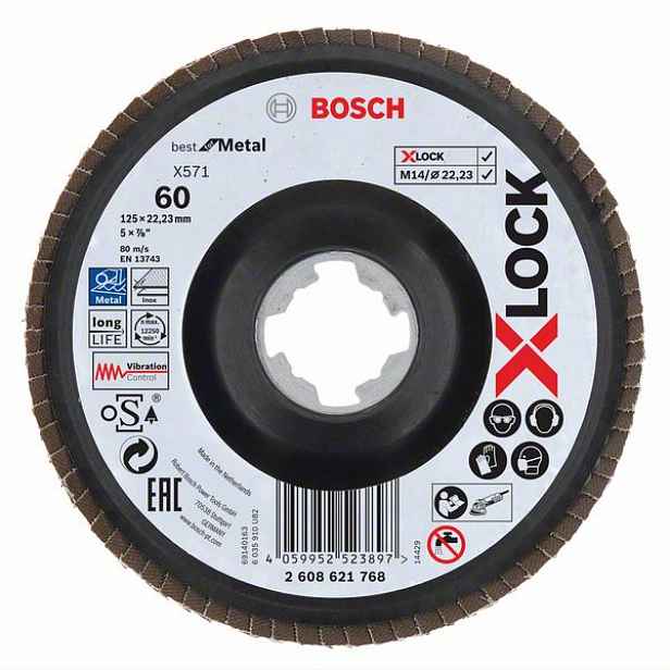 Kotouč lamelový Bosch X571 Best for Metal X-LOCK 60