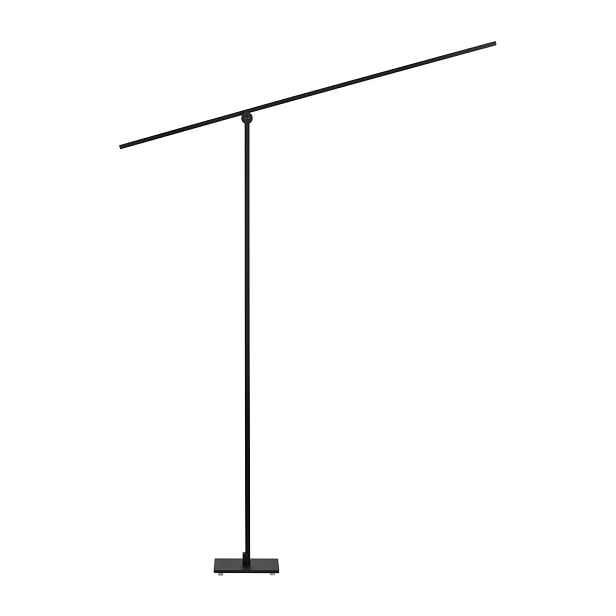 Matně černá kovová LED stojací lampa s ohybatelnou konstrukcí/stmívatelná (výška 144 cm) Tenso – Nova Luce