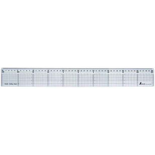 Průhledné pravítko 50 cm Shinwa – Vyrobeno V Japonsku – Akryl