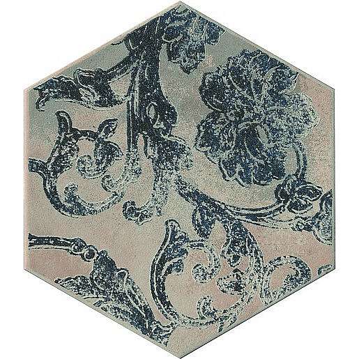 Dekor Cir Miami blue hexagon colins 24x27,7 cm mat 1064136