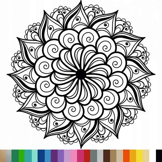 Dekorativní nálepka na zeď Mandala Boho Rozeta 94x94