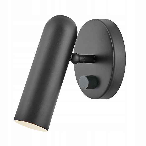 Nástěnná lampa na čtení s vypínačem černá Led 3000K do ložnice Hinkley