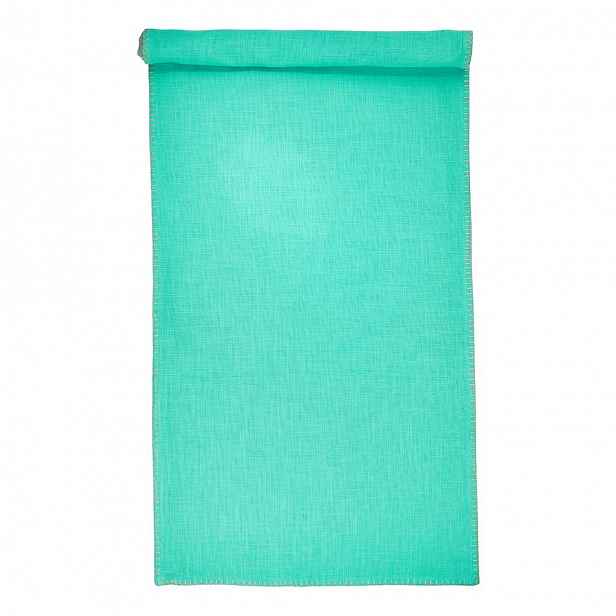Butlers FINCA Běhoun na stůl 50 x 160 cm - tyrkysová