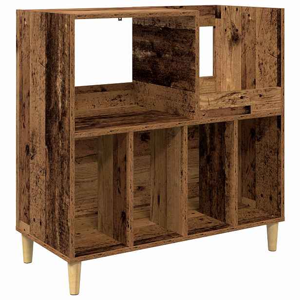 vidaXL Stojan na gramofon Staré dřevo 82 x 39,5 x 82,5 cm