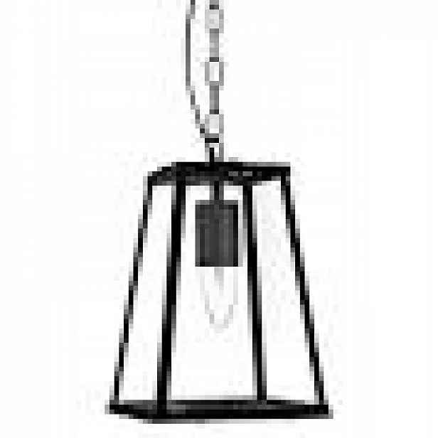 Voyager závěsná lampa 1 černý kov/sklo