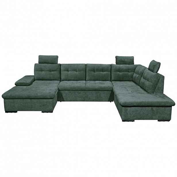 Livetastic SEDACÍ SOUPRAVA, textil, tmavě zelená