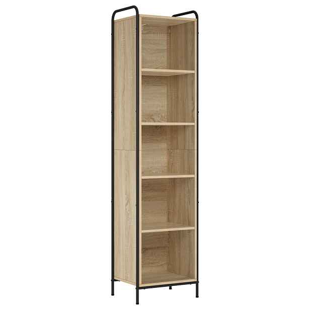 vidaXL Knihovna 55,5 x 33 x 174 cm Kompozitní dřevo Dub sonoma