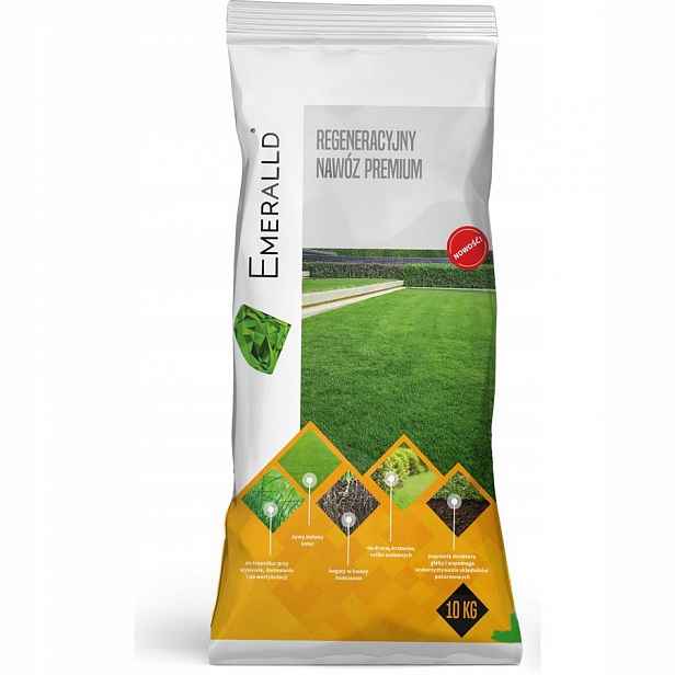 Emeralld Regenerační hnojivo granulát 10 kg 8-6-13(+3)+ Hf