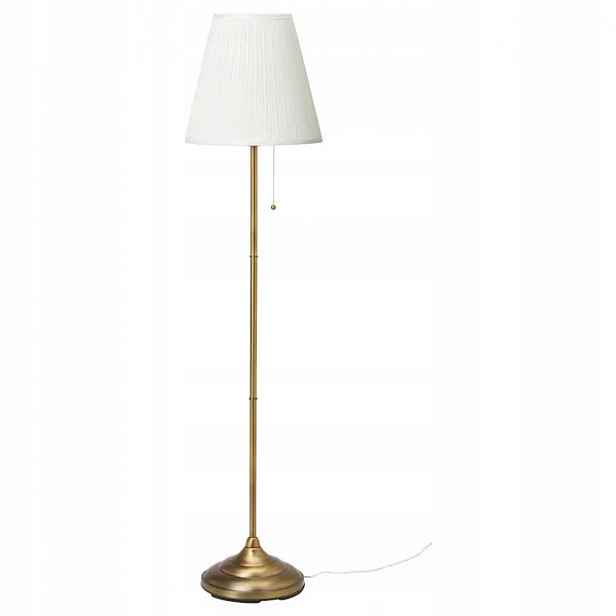 Ikea Arstid Podlahová lampa mosaz bílá