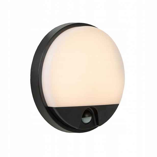 Nástěnná lampa s Led senzorem pohybu a soumraku 10W Hups Lucide
