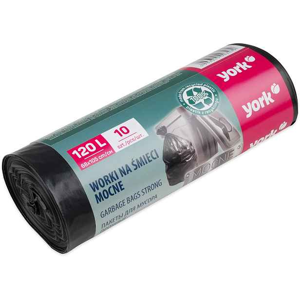 Pytle na odpad York 120 l – 10 ks, 29 µm, 70 × 105 cm 3400/4