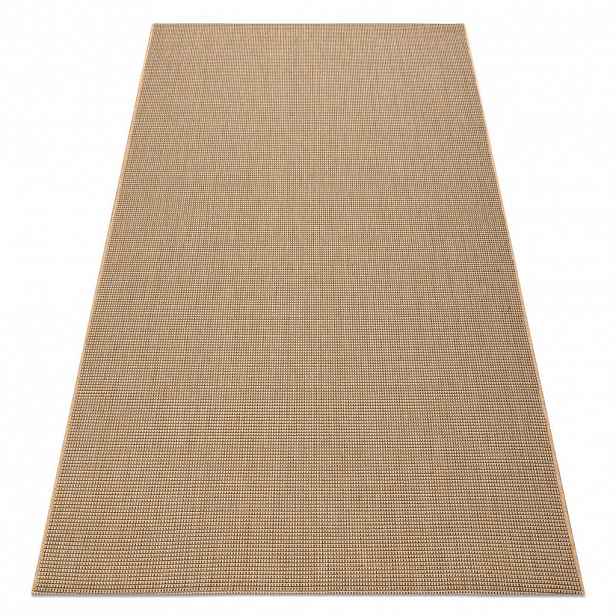 rugsX KOBEREC SIZAL FLOORLUX 20580 hladký, Jednotný jednobarevný - přírodní / káva 200/290 cm