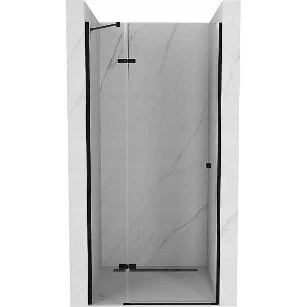 Sprchové dveře MEXEN ROMA černé, 80 CM