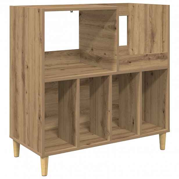 vidaXL Stojan na gramofon Dub artisan 82 x 39,5 x 82,5 cm