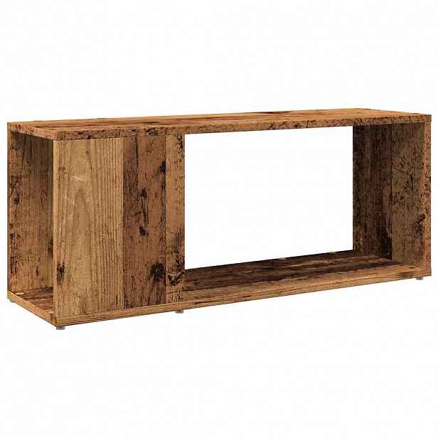 vidaXL TV stolek old wood 80x24x32 cm kompozitní dřevo