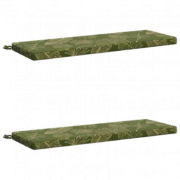 vidaXL Sady polštářů na lavici (2 kusy) SOEST 100% polyester
