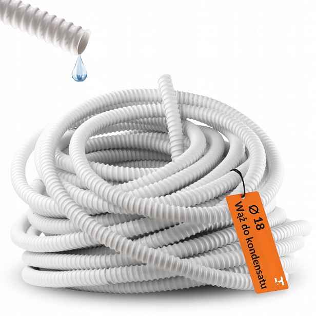 Pružná hadice pro kondenzát klimatizace trubka Pvc Ø 18 30 m