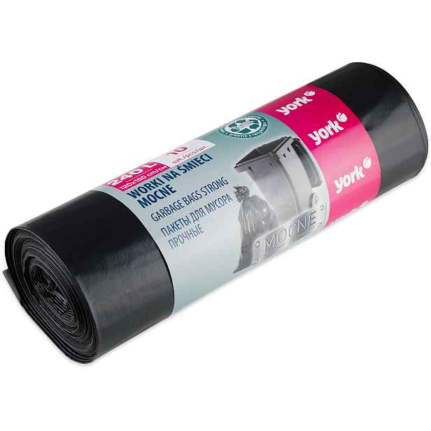 Pytle na odpad York 240 l – 10 ks, 48 µm, 120 × 150 cm 3400/5