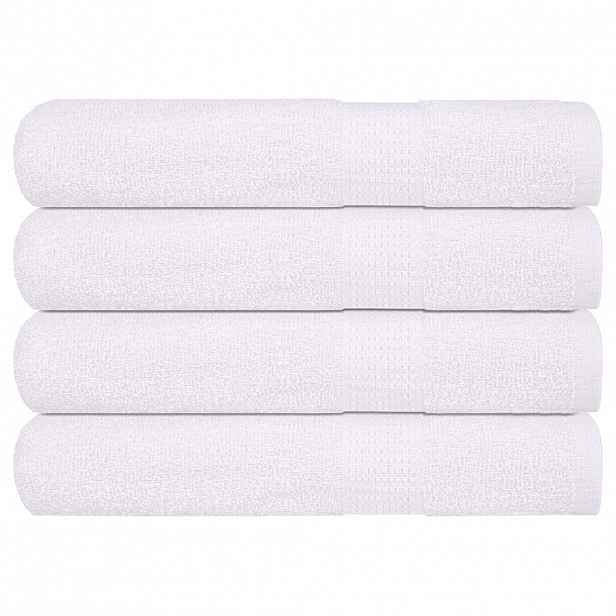 vidaXL Ručníky FROGN 4 ks bílé 100x200 cm 360 g/m²