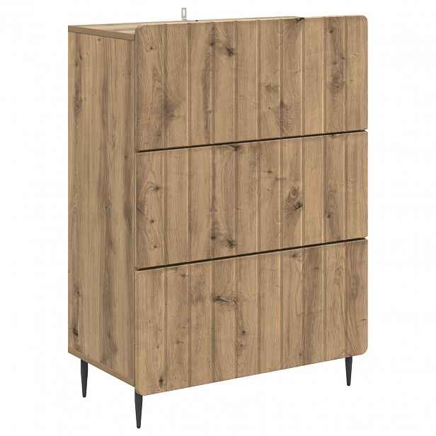 vidaXL Skříň se zásuvkami 66 x 34,5 x 92 cm Kompozitní dřevo