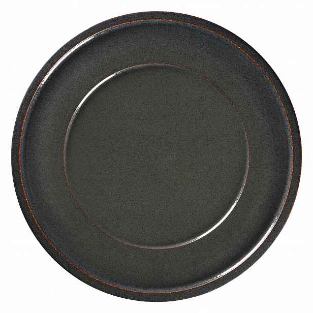 Porcelán Rak Stone Plochý talíř, průměr 32 cm, vulkanický