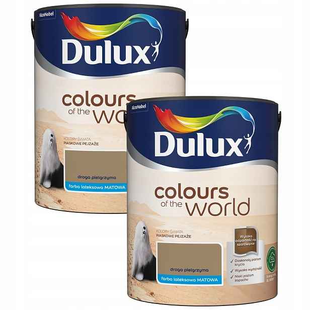 Set Dulux Barvy Světa 2x5 Barva Latexová Emulze Poutníkova Cesta 10L