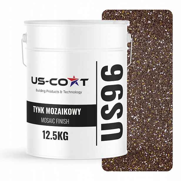 Mozaiková Omítka Mozaika 12,5 Kg Hnědá Tmavá M63 Ozdobná Fasáda Premium