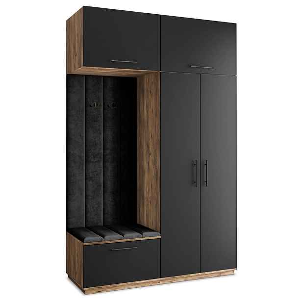 MASSENO MODERNÍ PŘEDSÍŇOVÁ SKŘÍŇ REMA, 150/240/60 cm, dekor dub