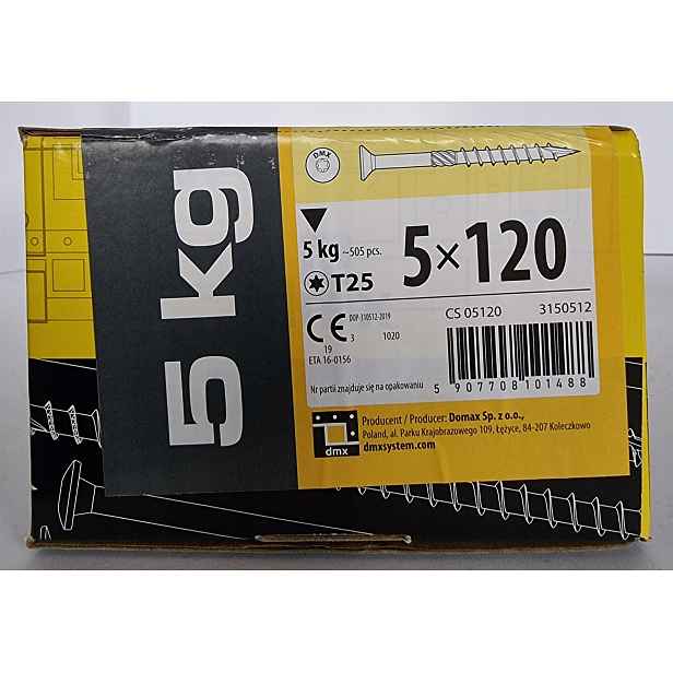 Tesařské Vruty Do Dřeva 5x120 Kuželové 5kg!!!